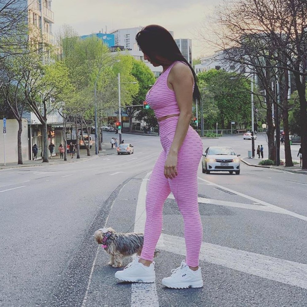🇧🇷AUTHENTIC Brazilian Honeycomb Gym Leggings - Picture 11 of 15